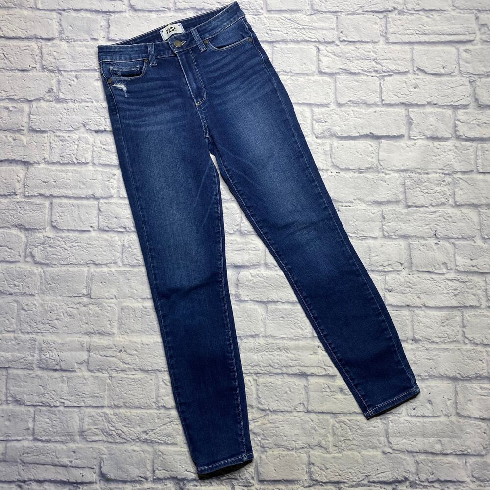 PAIGE Hoxton Ankle Distressed Jeans